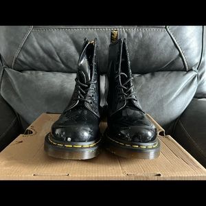 Dr. Martens Black Patent Leather Boots